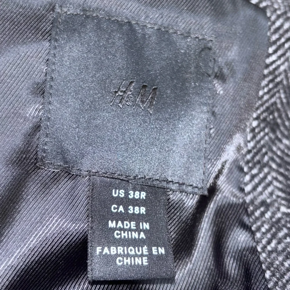 H&M Tweed  Men's Gray Trench Coat